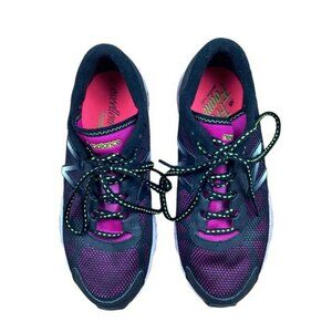 New Balance Womens Running Shoes Size 8.5 Black & Pink Excellent Used Condition